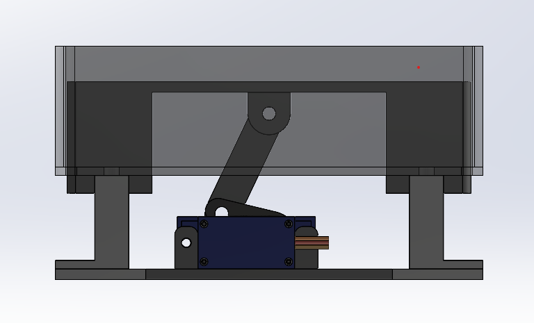 Basket lift crank-slider mechanism